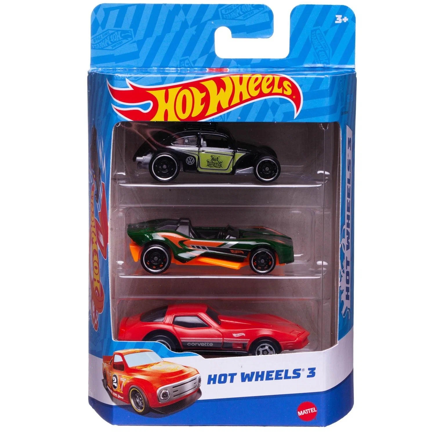

Набор машинок Mattel Hot Wheels 3 машинки №13, K5904/13
