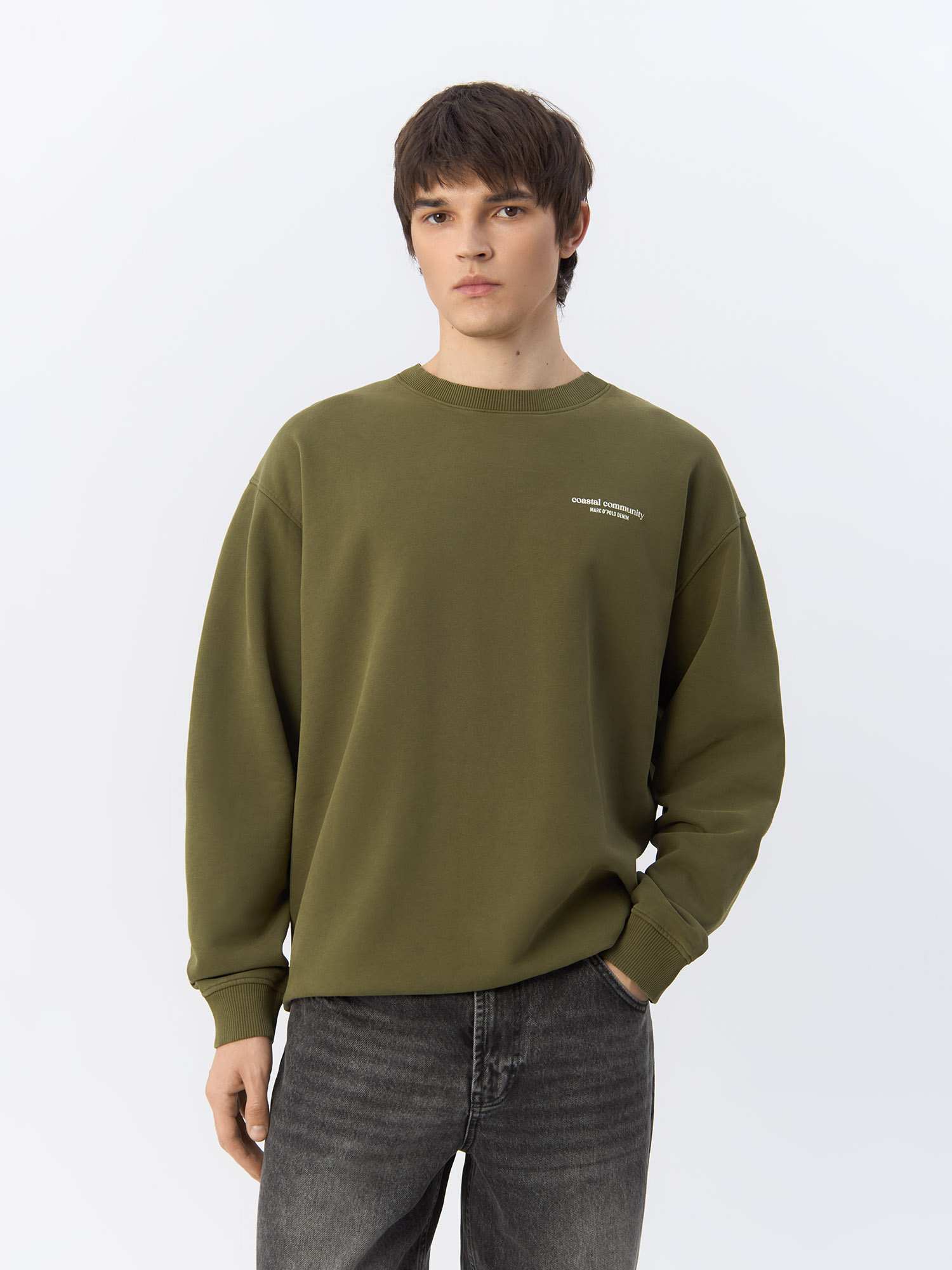 

Свитшот мужской Marc O’Polo 5000005381 зеленый L, Хаки, 5000005381