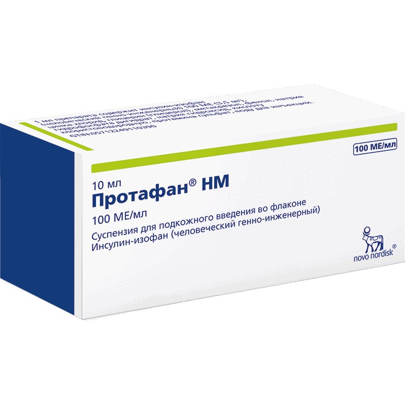 

Протафан HM сусп.для п/к введ.100МЕ/мл фл.10мл