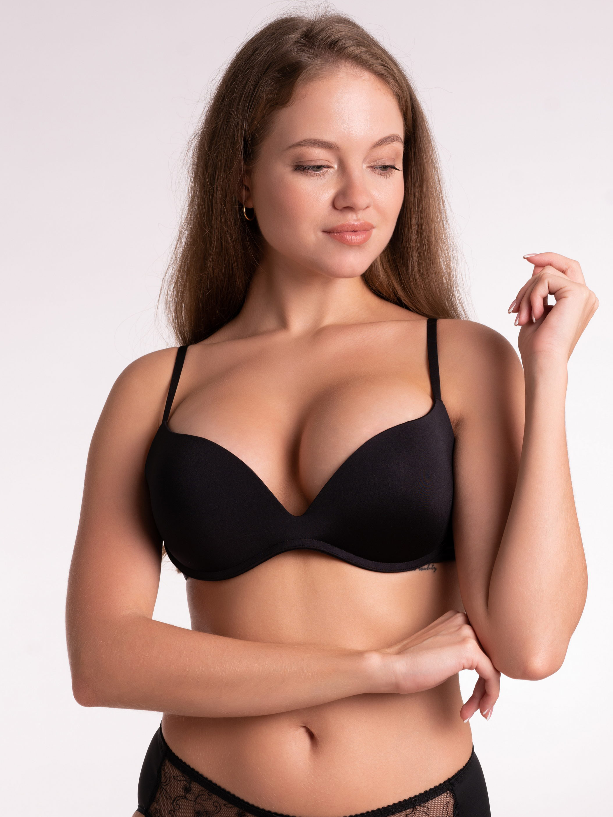 

Бюстгальтер женский Milavitsa Basic черный 75B, 120300