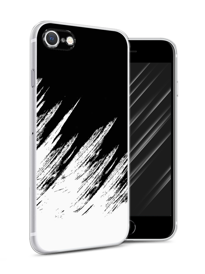 

Чехол Awog на Apple iPhone SE 2022 / Айфон SE 2022 "Черно белые брызги", Разноцветный, 14850-3