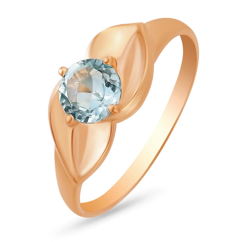 

Кольцо женское из красного золота с топазом 585Gold 201007577, р, 201007577