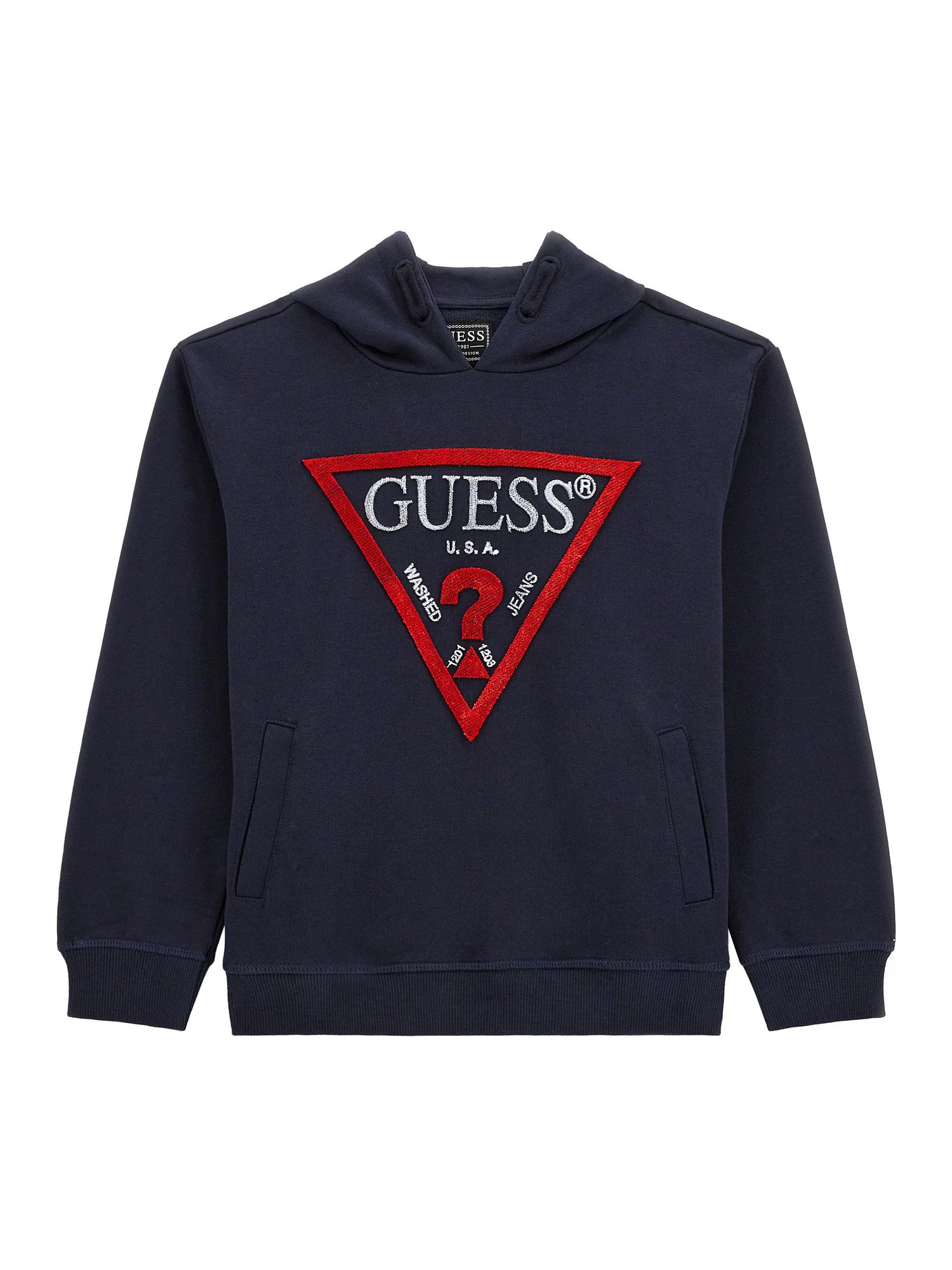 Толстовка Guess для мальчиков, синяя, размер 8, L4RQ23KAD74