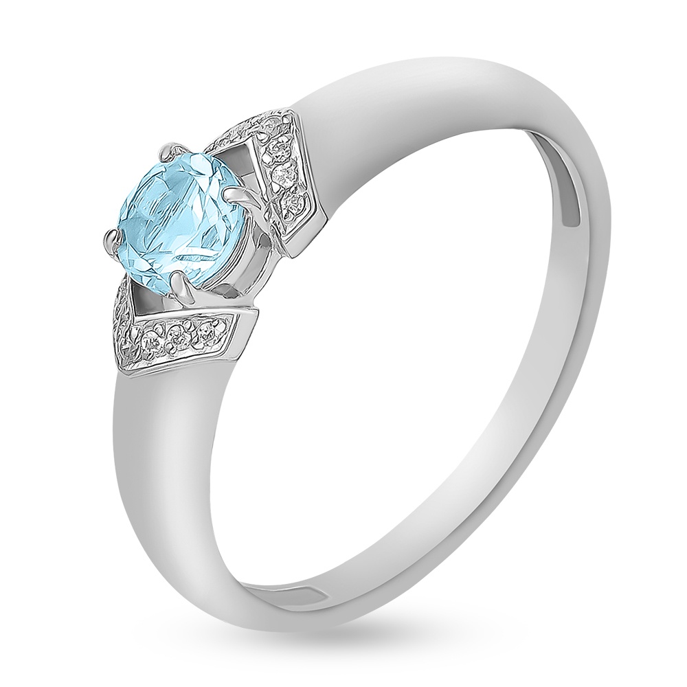 

Кольцо женское из серебра с топазом 585Gold 701011305, р, 701011305