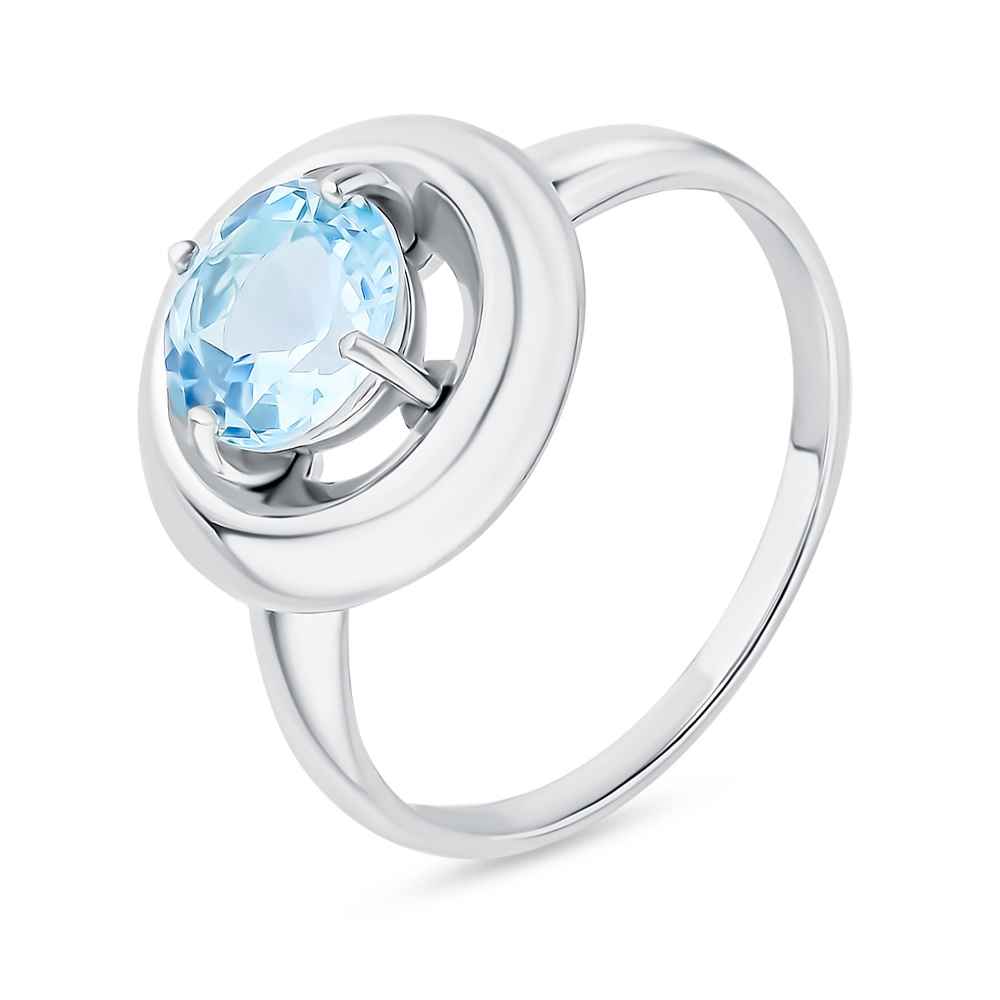 

Кольцо женское из серебра с топазом 585Gold 701009918, р, 701009918