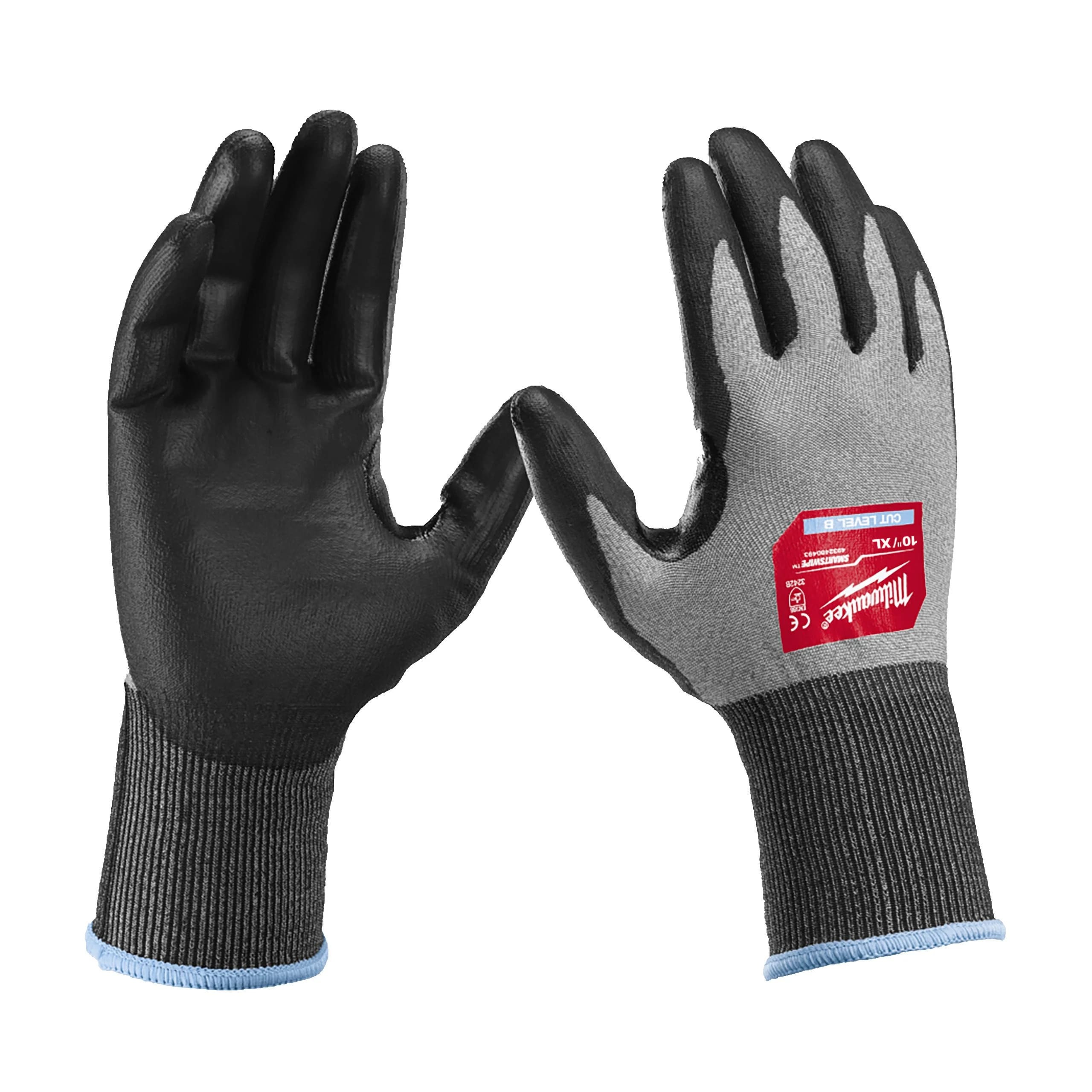 Перчатки защитные Milwaukee Hi-Dex Cut Level 2/B, размер XL/10, 4932480494 защитные перчатки milwaukee