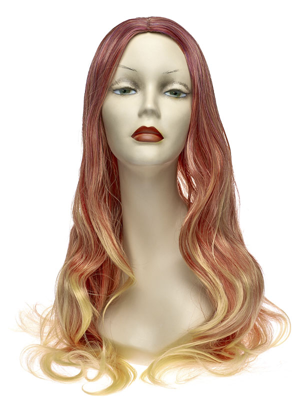 

Парик женский NoBrand WIG-253 рыжий, Желтый;красный, WIG-253