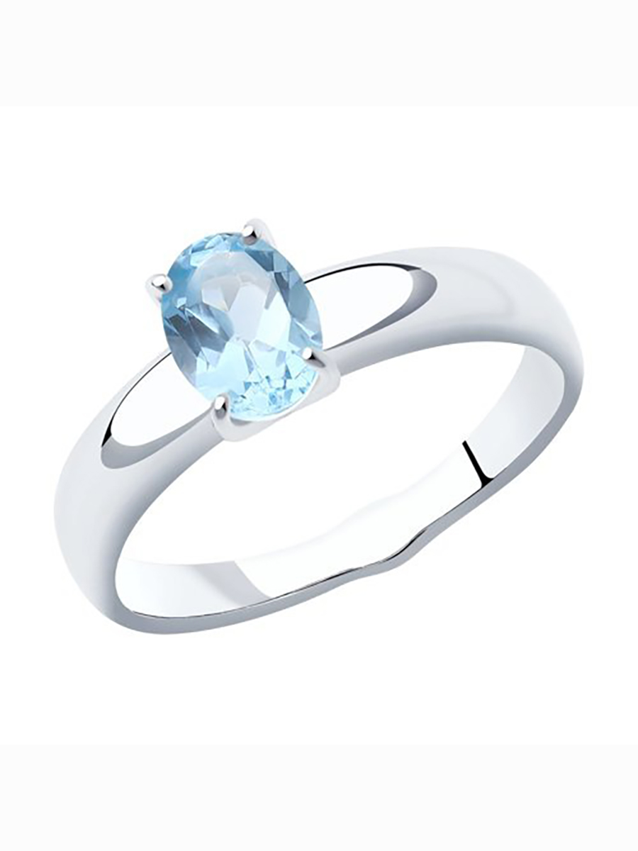 

Кольцо женское из серебра с топазом 585Gold 701009960, р, 701009960