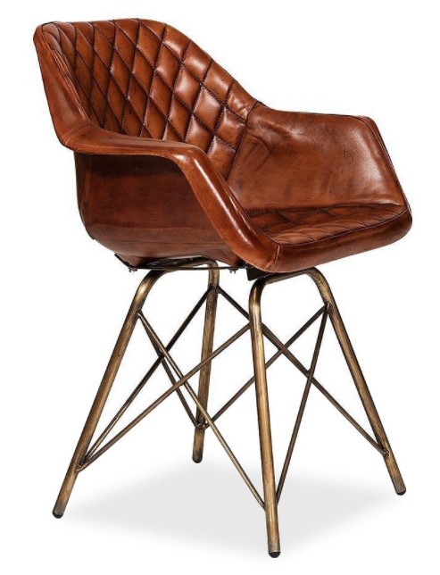 фото Кресло tetchair secret de maison eames bull mod. m-17668, коричневый/античная медь