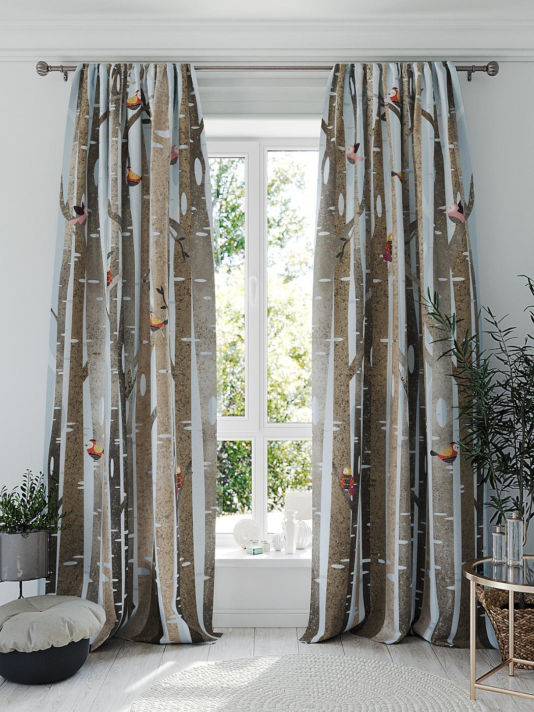 

Комплекты штор AT HOME Танмирсон высота 260 см, ширина 150 см, Коричневый, 941057