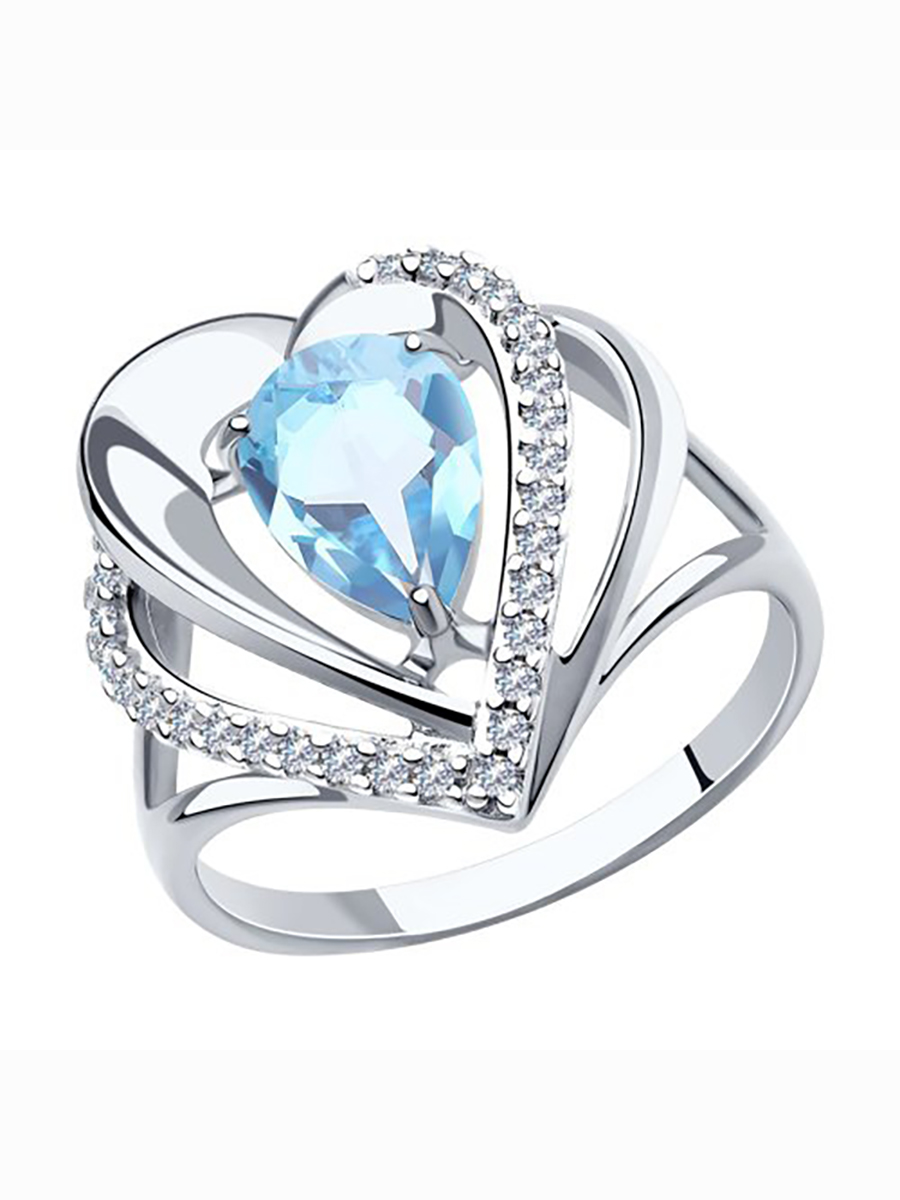 

Кольцо из серебра р. , 585Gold 701009921, топаз, 701009921