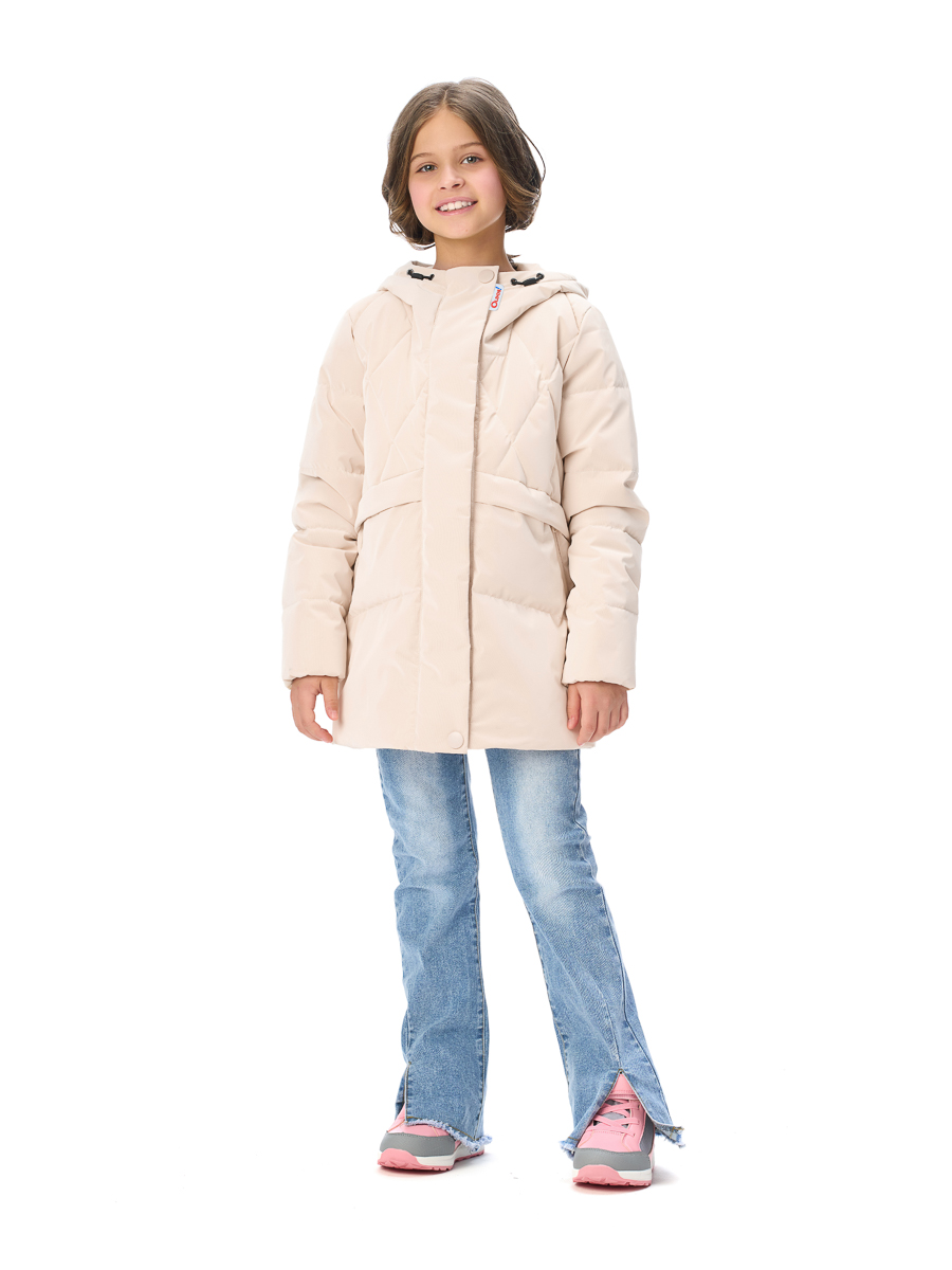 Куртка детская Oldos Нора, молочный, 128 нора
