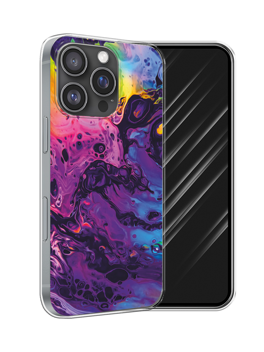 

Чехол Awog на Apple iPhone 16 Pro "ACID fluid", Бордовый, 16250-1