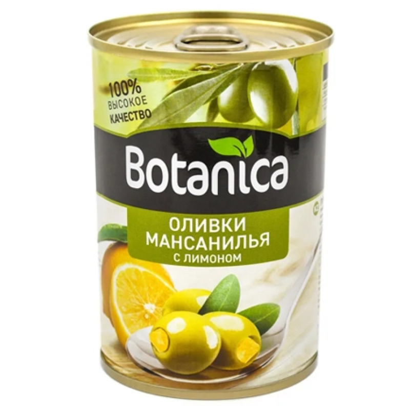 Оливки Botanica фаршированные лимоном 300 мл