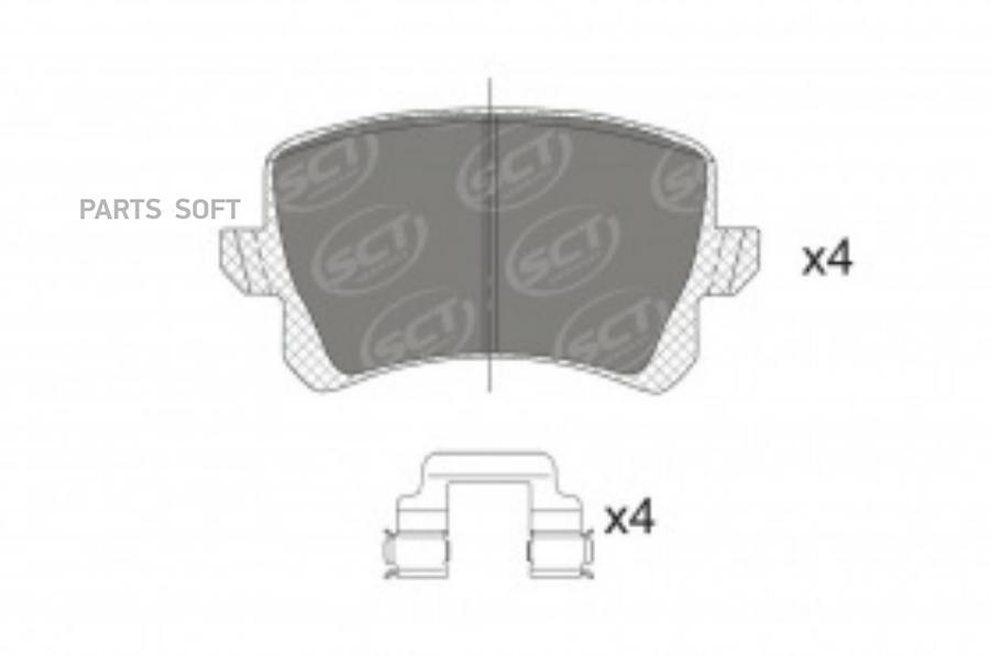 

Тормозные колодки SCT Sp708