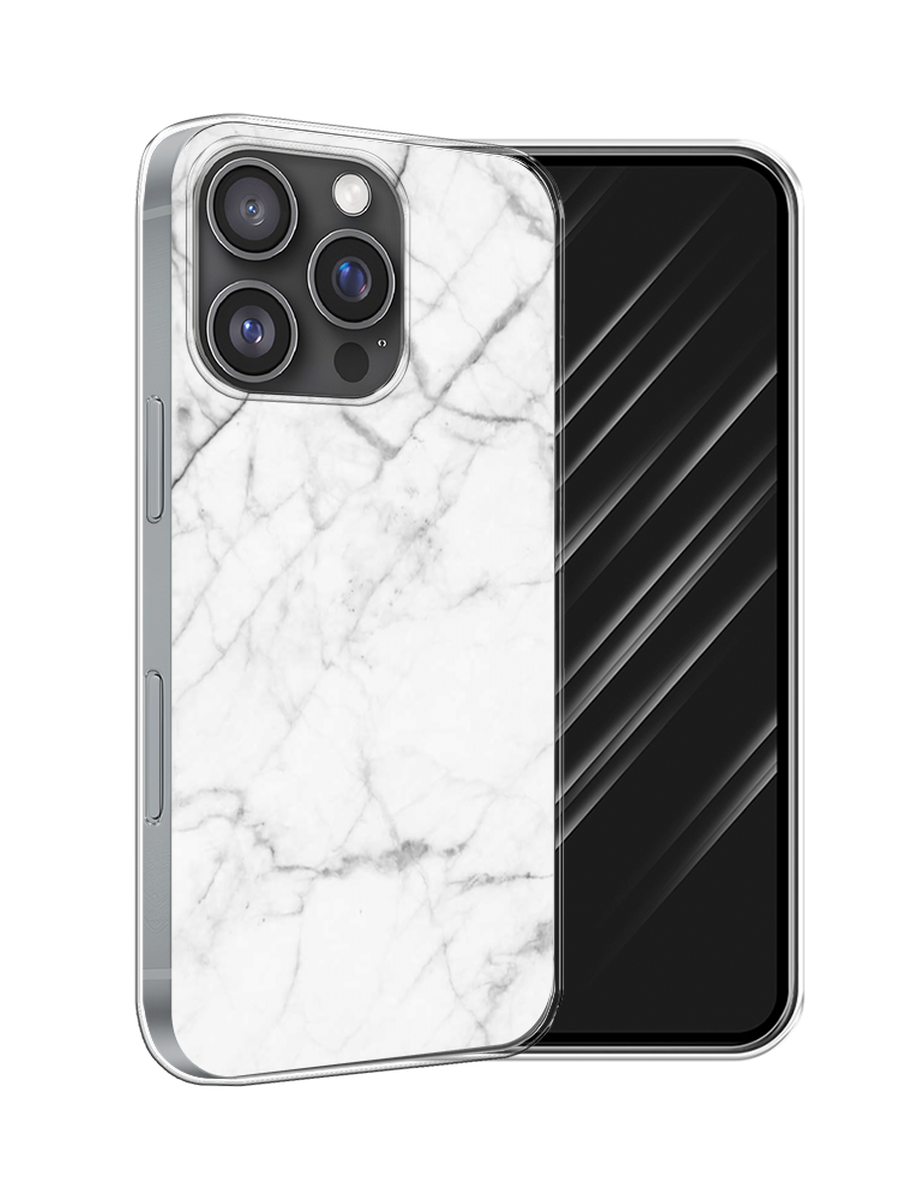

Чехол Awog на Apple iPhone 16 Pro "Светлый мрамор", Серый, 16250-1