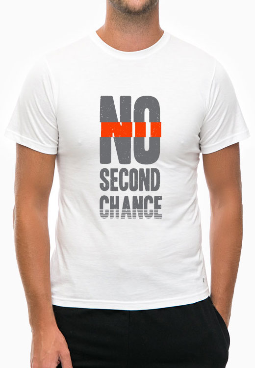 

Футболка унисекс NoBrand No Second Chance белая M, Белый, No Second Chance White