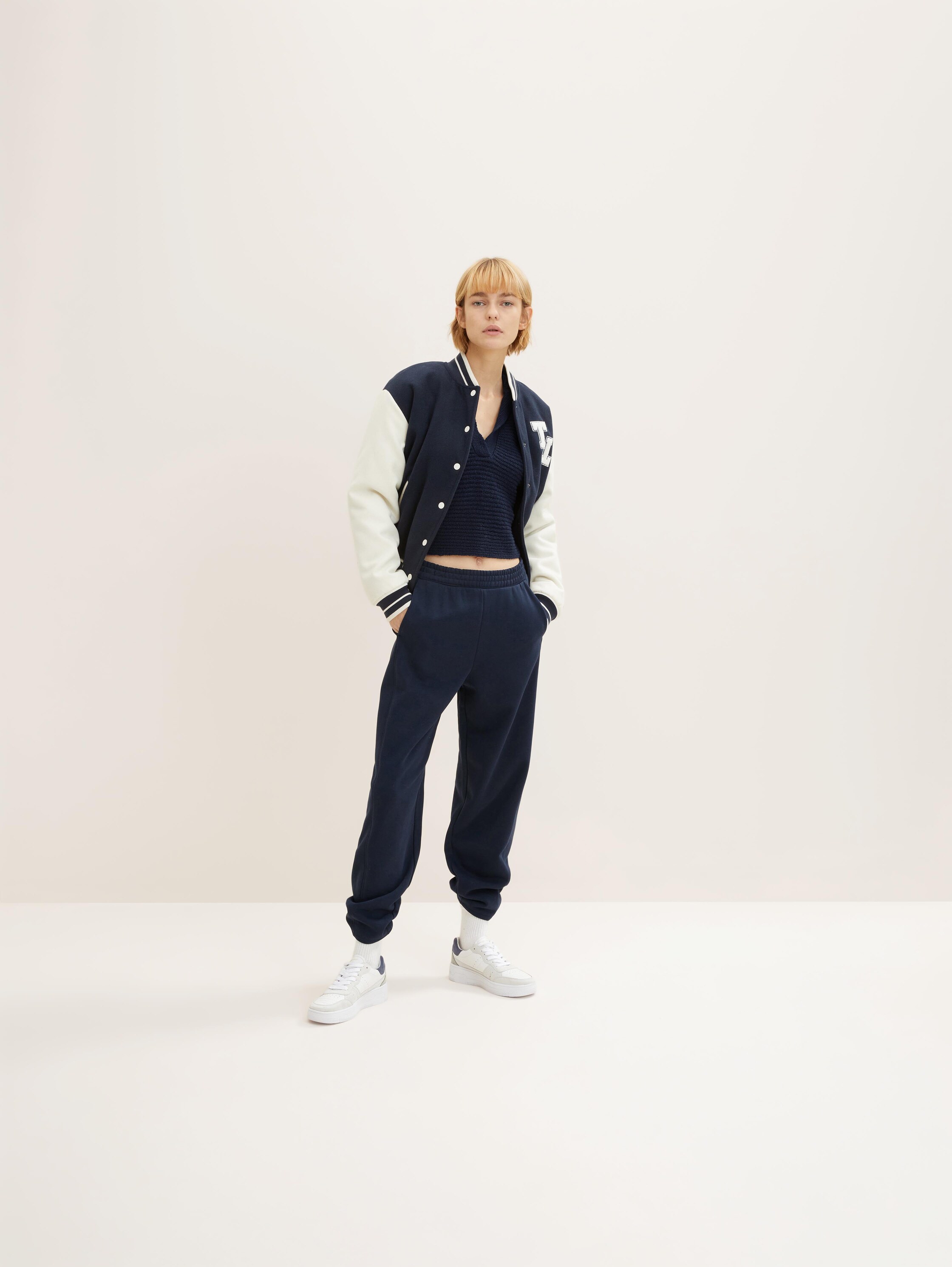 

Спортивные брюки женские Tom Tailor Denim 1032745 синие L, Синий, 1032745