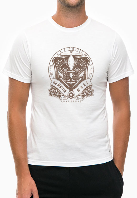 

Футболка унисекс NoBrand No Matter What белая XL, Белый, No Matter What White