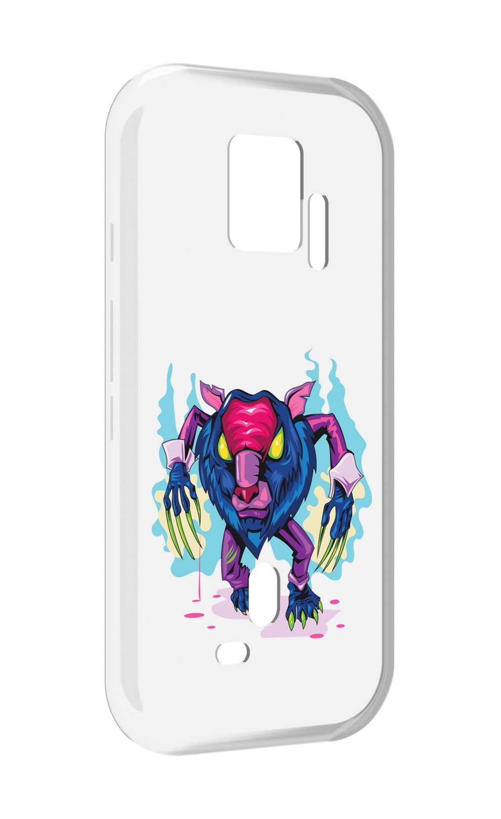 

Чехол MyPads фиолетовая-россомаха для ZTE Nubia Red Magic 7S Pro, Прозрачный, Tocco