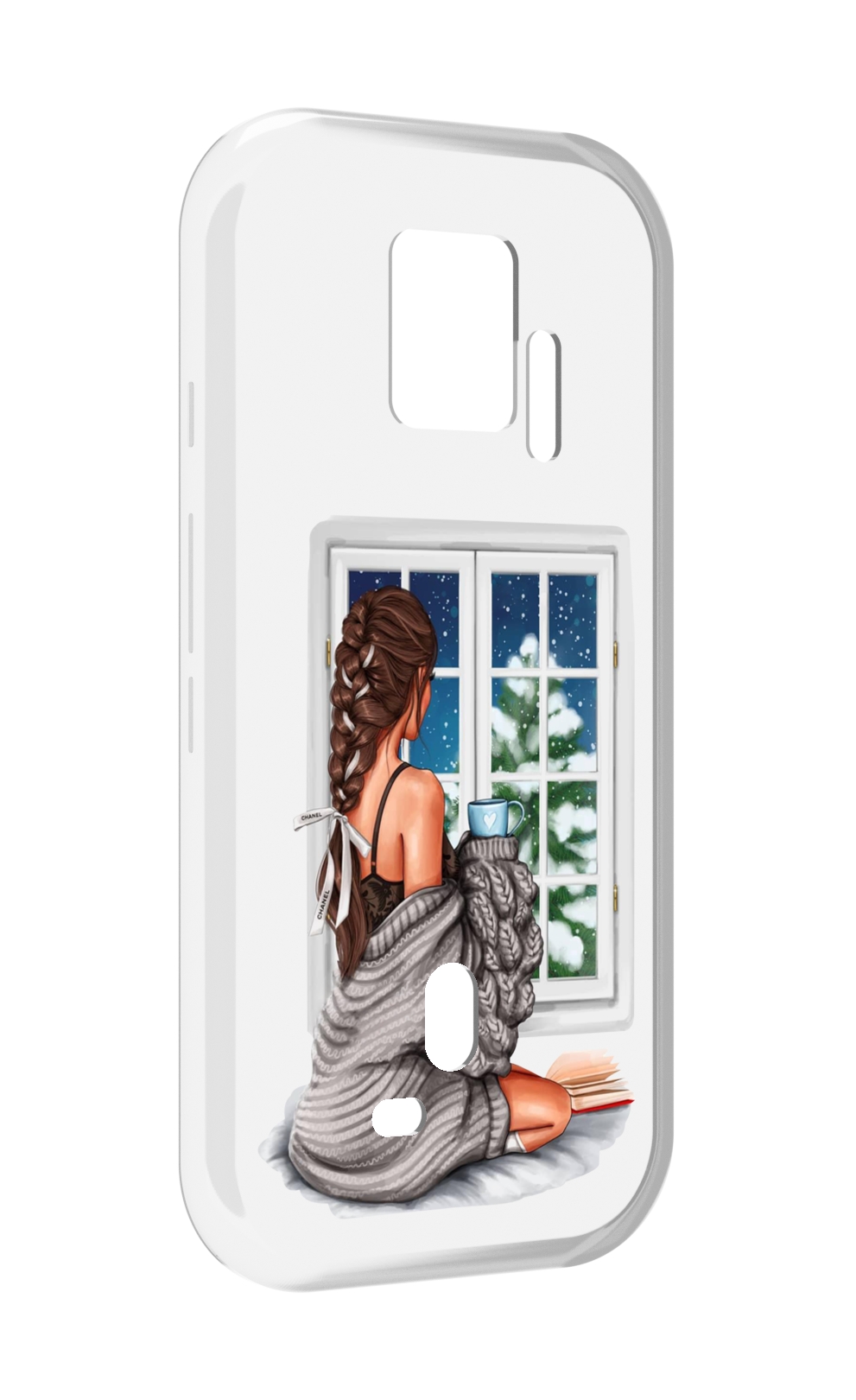 

Чехол MyPads уютное-зимнее-окно женский для ZTE Nubia Red Magic 7S Pro, Прозрачный, Tocco