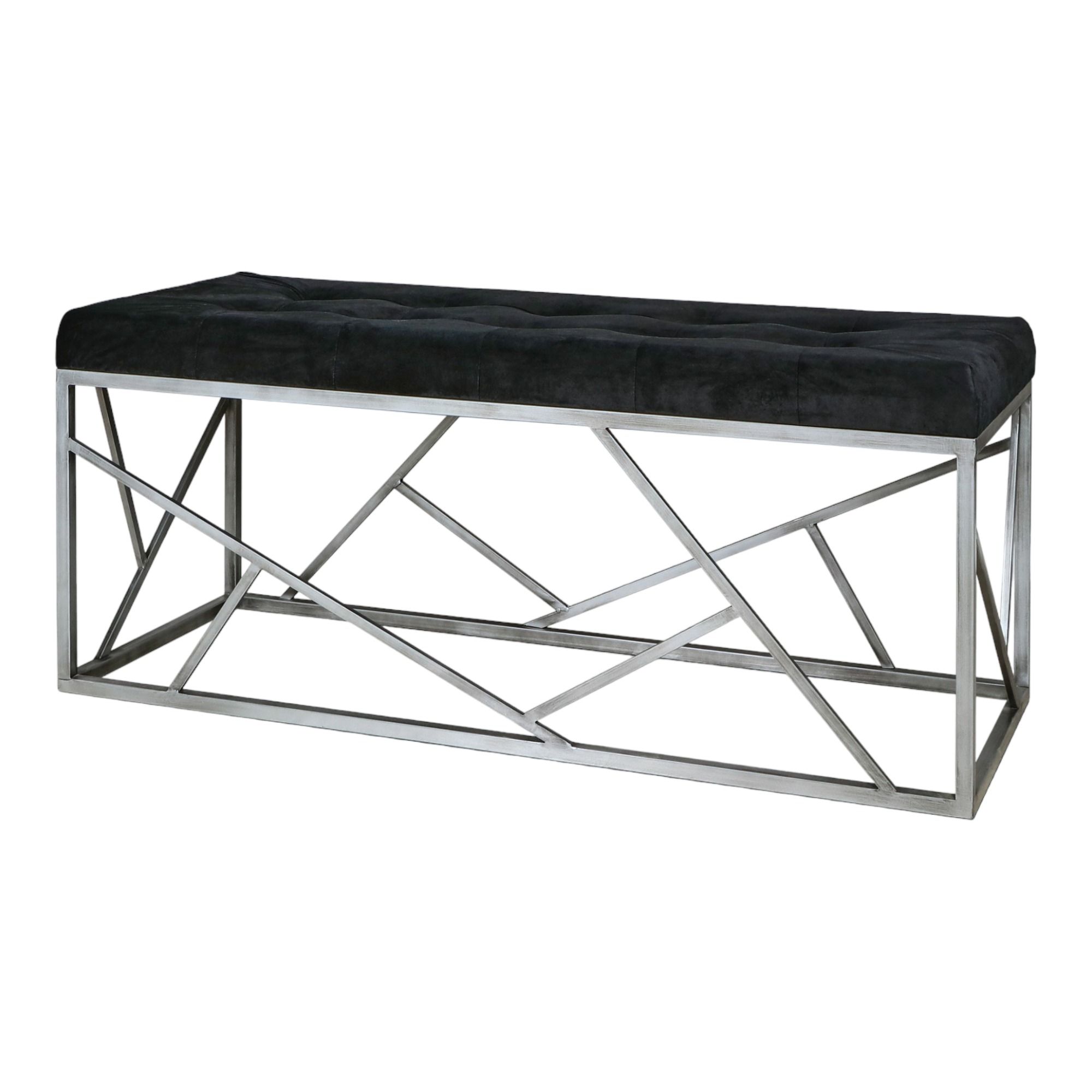 

Оттоманка Design черная 120 x 48 x 52 см, Черный