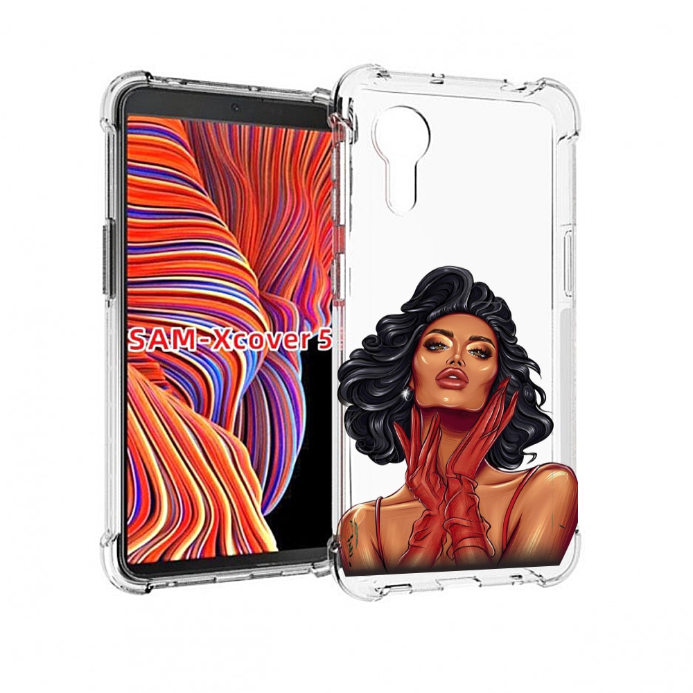 

Чехол MyPads мулатка-в-перчатках женский для Samsung Galaxy Xcover 5, Прозрачный, Tocco