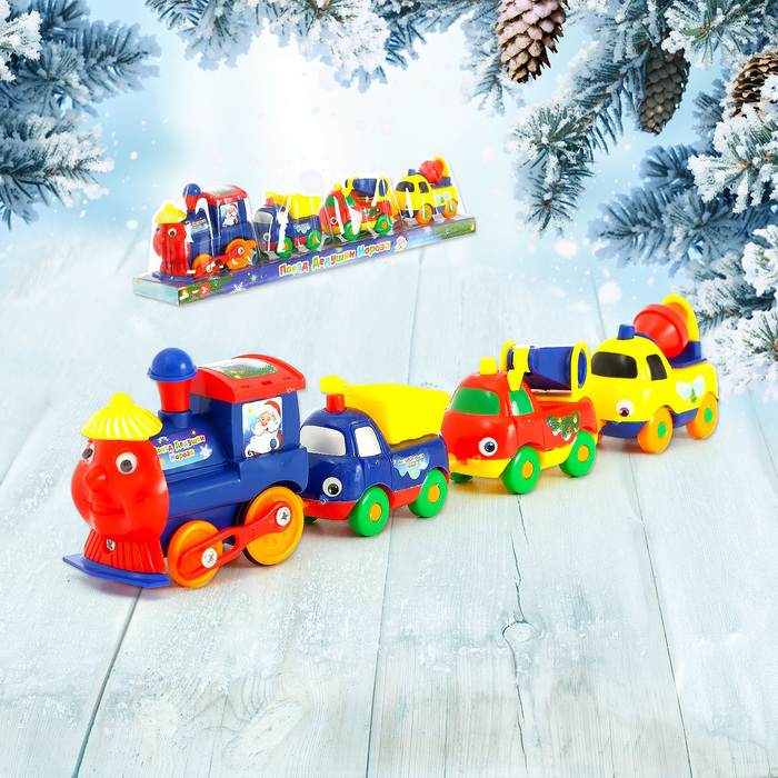 

Паровоз Woow toys Поезд Дедушки Мороза в ассортименте 4325215