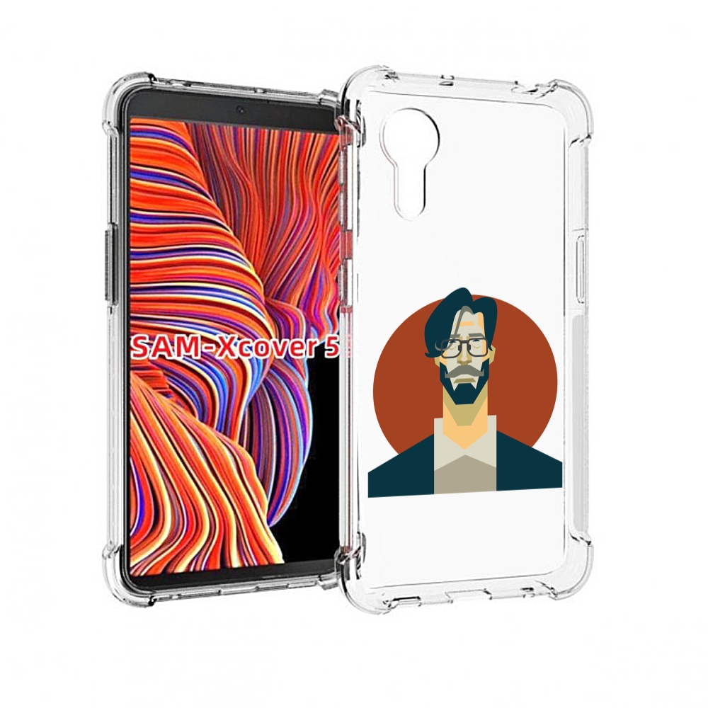 

Чехол MyPads мужичек-в-очках для Samsung Galaxy Xcover 5, Прозрачный, Tocco