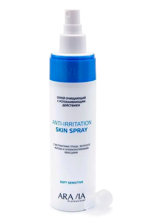 Средство для очищения Aravia Professional Anti-Irritation Skin Spray 250 мл очищающий спрей с успокаивающим действием anti irritation skin spray 1081 250 мл