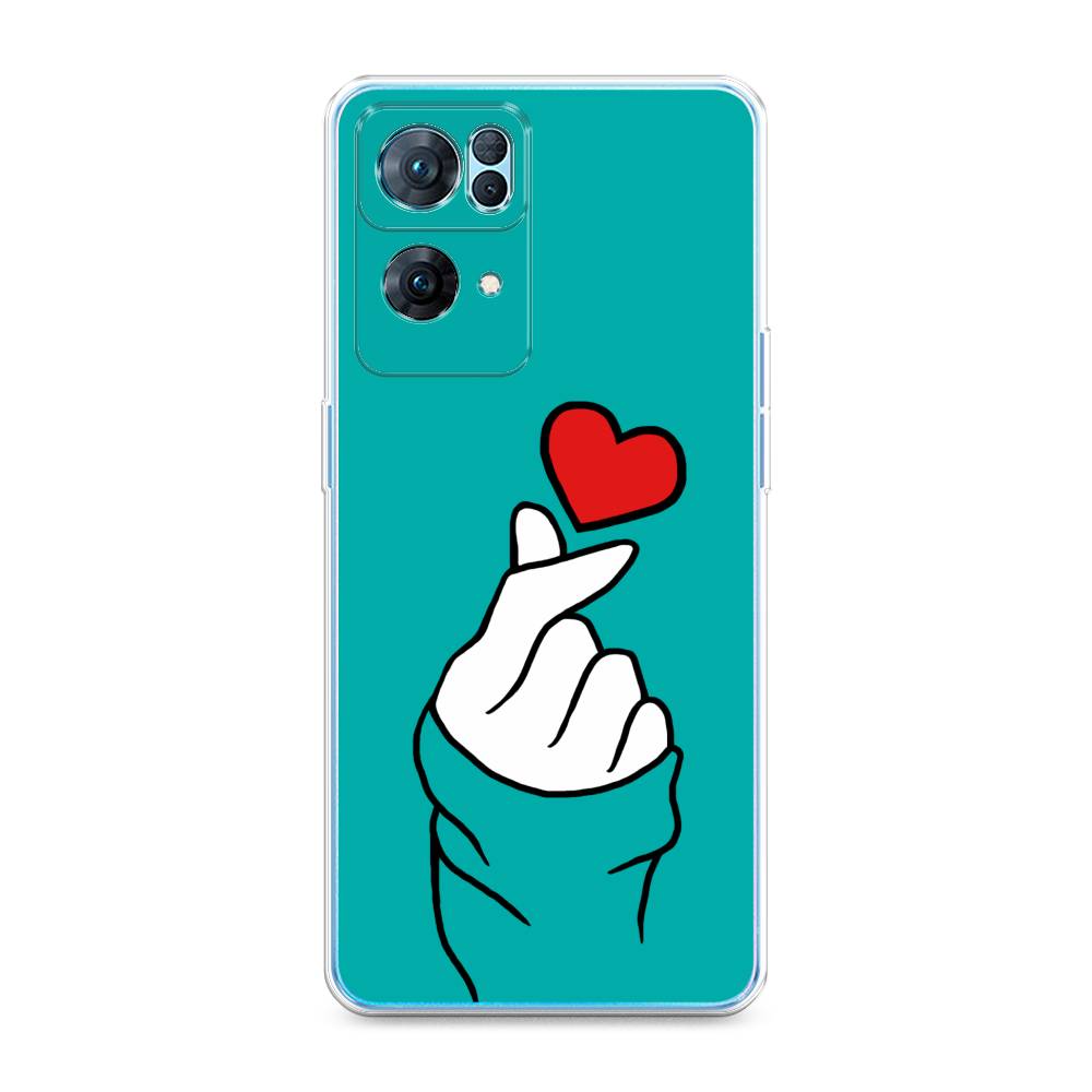 

Чехол Awog на Oppo Reno 7 Pro "Маленькое сердечко", Разноцветный, 258250-7