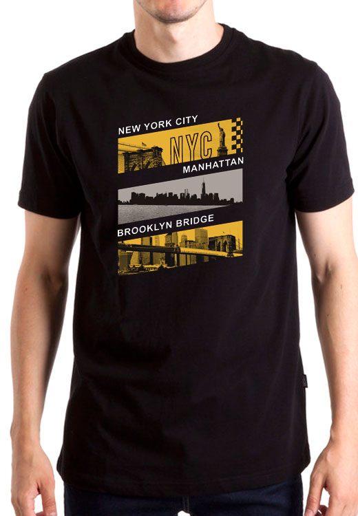 

Футболка унисекс NoBrand New York Manhattan Brooklyn черная XXL, Черный, New York Manhattan Brooklyn