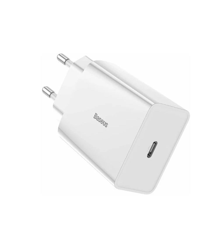 

Сетевое зарядное устройство Baseus Speed Mini Quick Charger Type-C 20W (EU) White