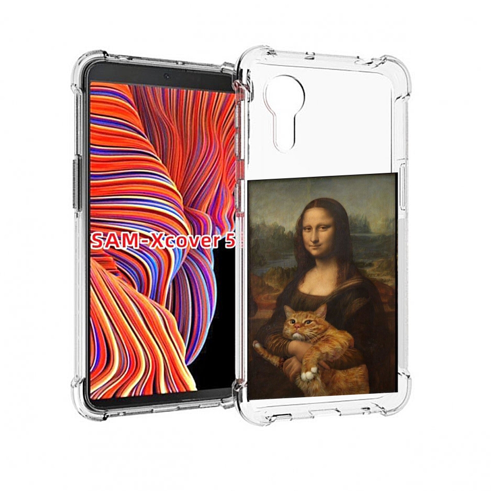 

Чехол MyPads монализа-с-котиком для Samsung Galaxy Xcover 5, Прозрачный, Tocco