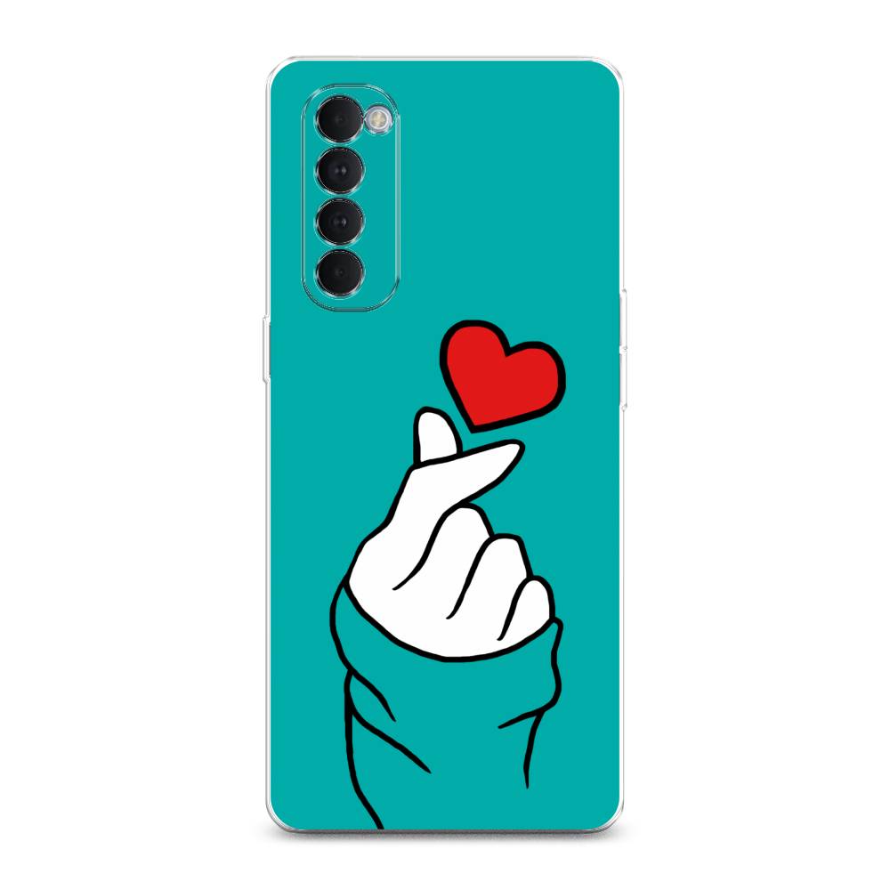 

Чехол Awog на Oppo Reno 4 Pro "Маленькое сердечко", Разноцветный, 258950-7