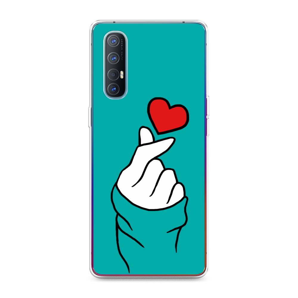 

Чехол Awog на Oppo Reno 3 Pro "Маленькое сердечко", Разноцветный, 252550-7