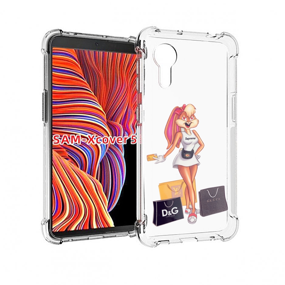 

Чехол MyPads модница-зайка женский для Samsung Galaxy Xcover 5, Прозрачный, Tocco