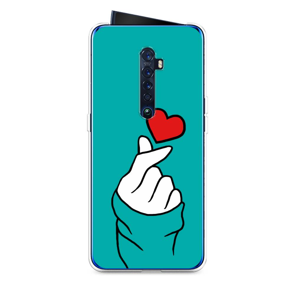 

Чехол Awog на Oppo Reno 2 "Маленькое сердечко", Разноцветный, 253550-7