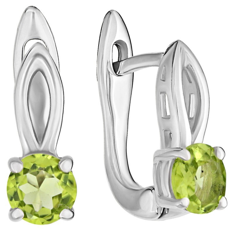 

Серьги из серебра с хризолитом LAZURIT-ONLINE 7715WR, 7715WR