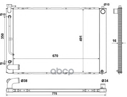 

Радиатор системы охлаждения NRF 53681