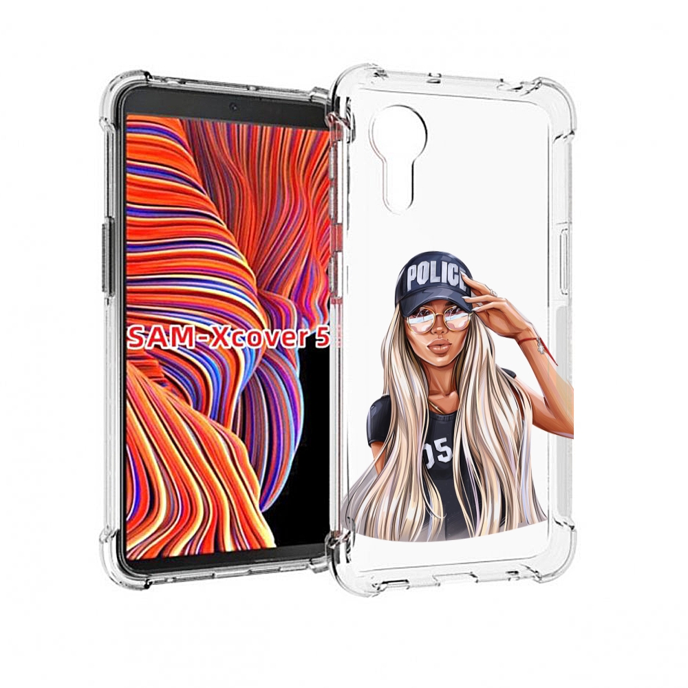 

Чехол MyPads модная-девушка-арт женский для Samsung Galaxy Xcover 5, Прозрачный, Tocco