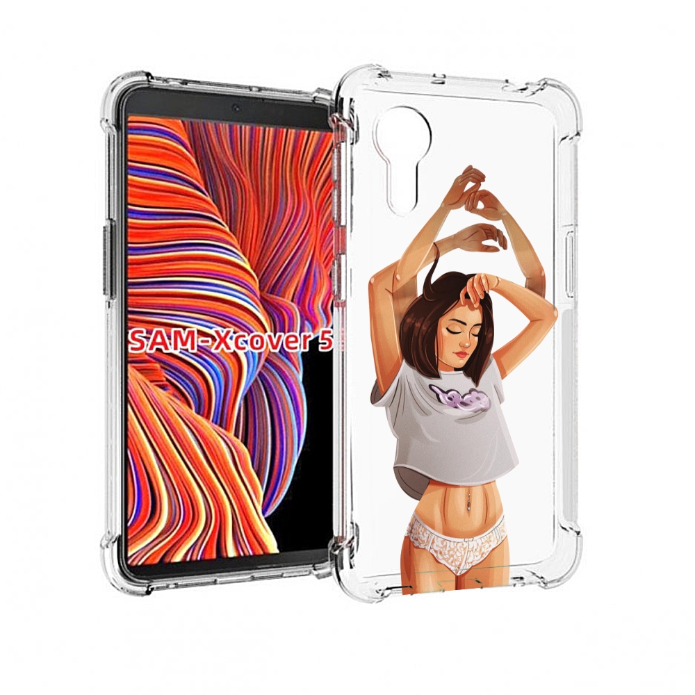 

Чехол MyPads много-рук женский для Samsung Galaxy Xcover 5, Прозрачный, Tocco
