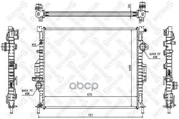 

Радиатор охлаждения Stellox 1026464SX