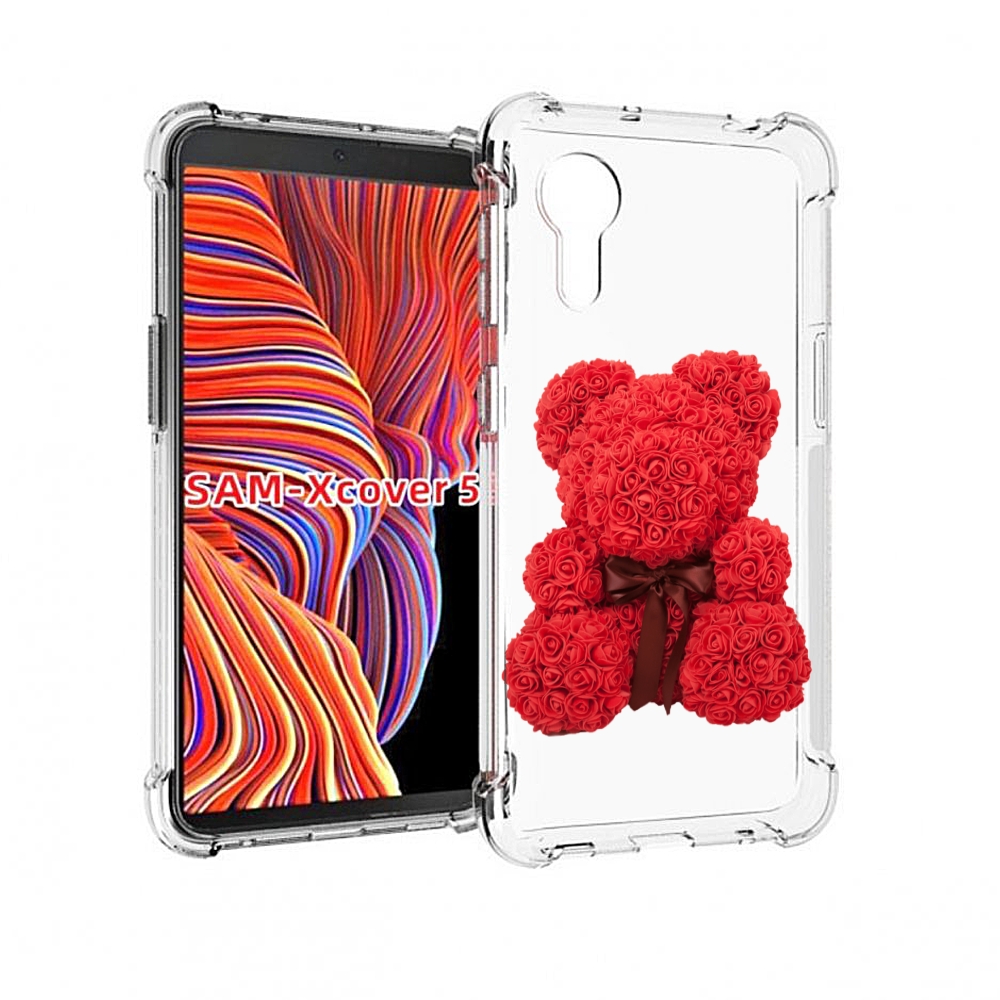 

Чехол MyPads мишка-из-розочек для Samsung Galaxy Xcover 5, Прозрачный, Tocco