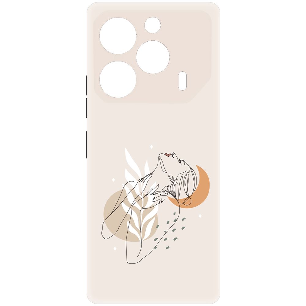 

Чехол-накладка Krutoff Soft Case Женственность для TECNO Pova 6 черный