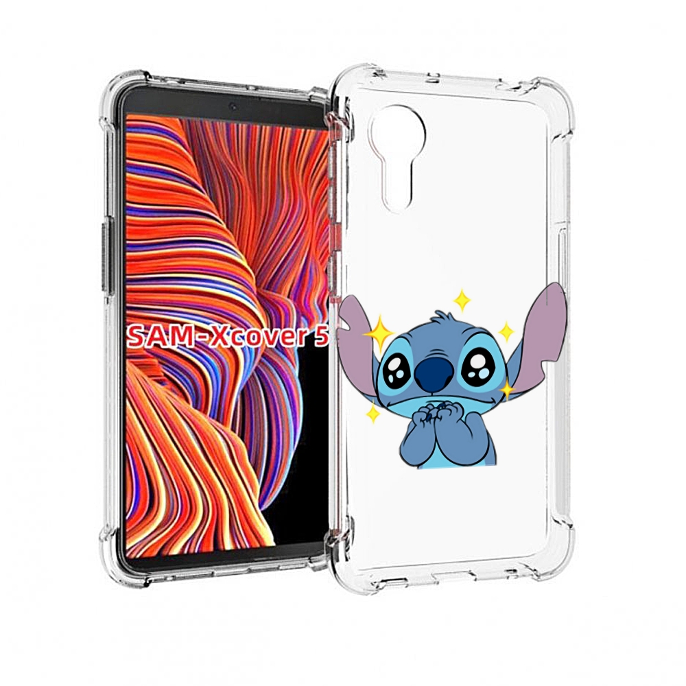 

Чехол MyPads милый-стич детский для Samsung Galaxy Xcover 5, Прозрачный, Tocco