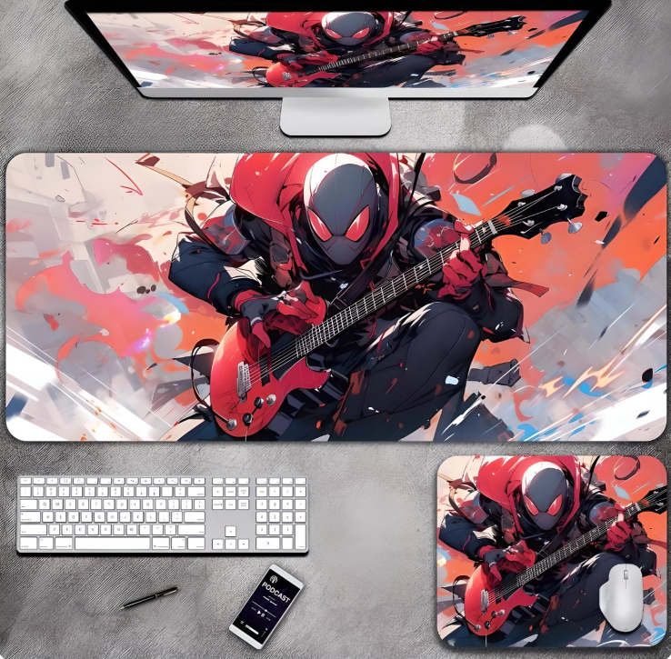 

Игровой коврик для мыши и клавиатуры NoBrand Spider-6 (ART-14), Разноцветный, Spider-6