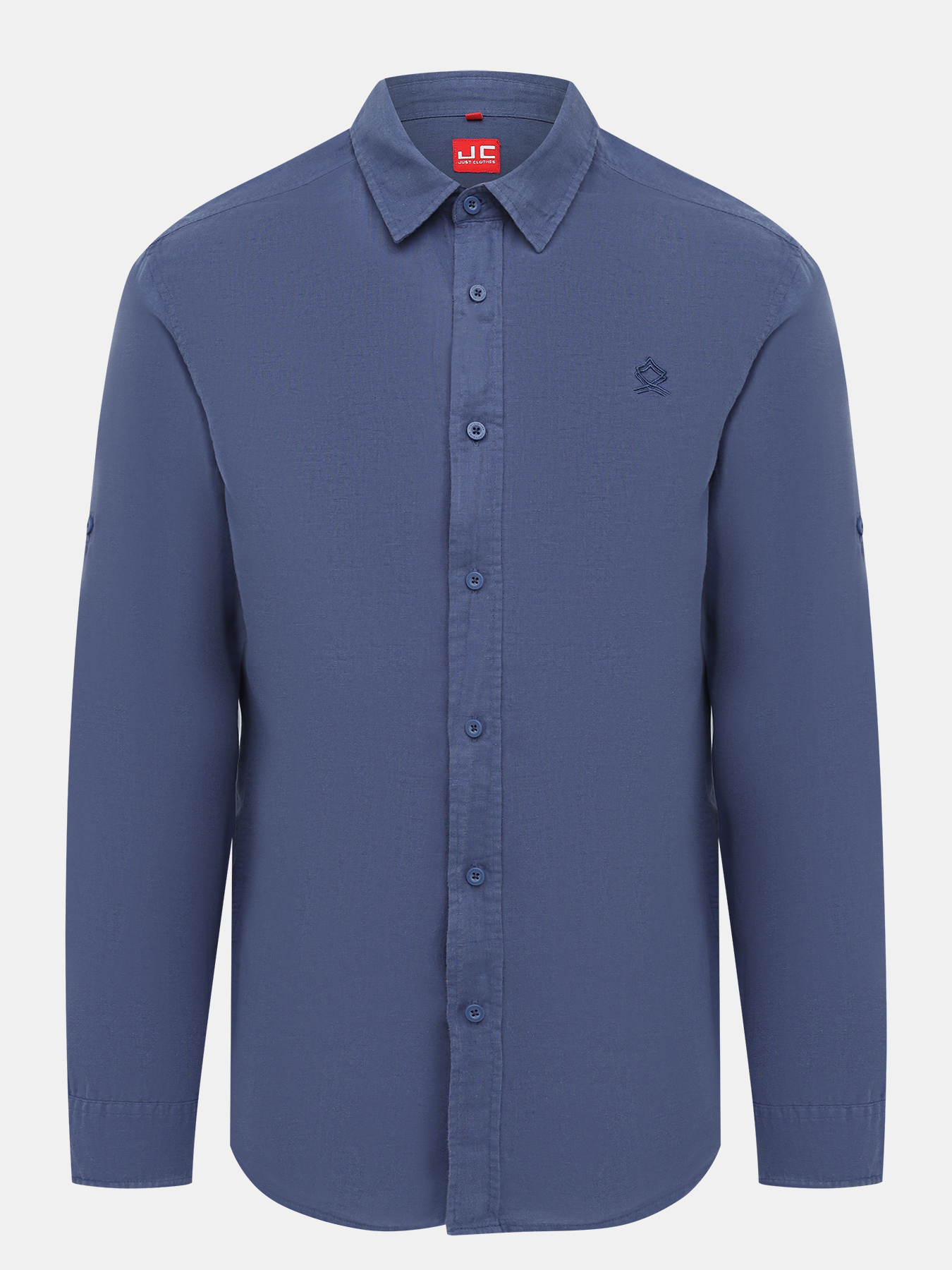

Рубашка мужская Just Clothes 000000415 синяя 58 RU, Синий, 000000415