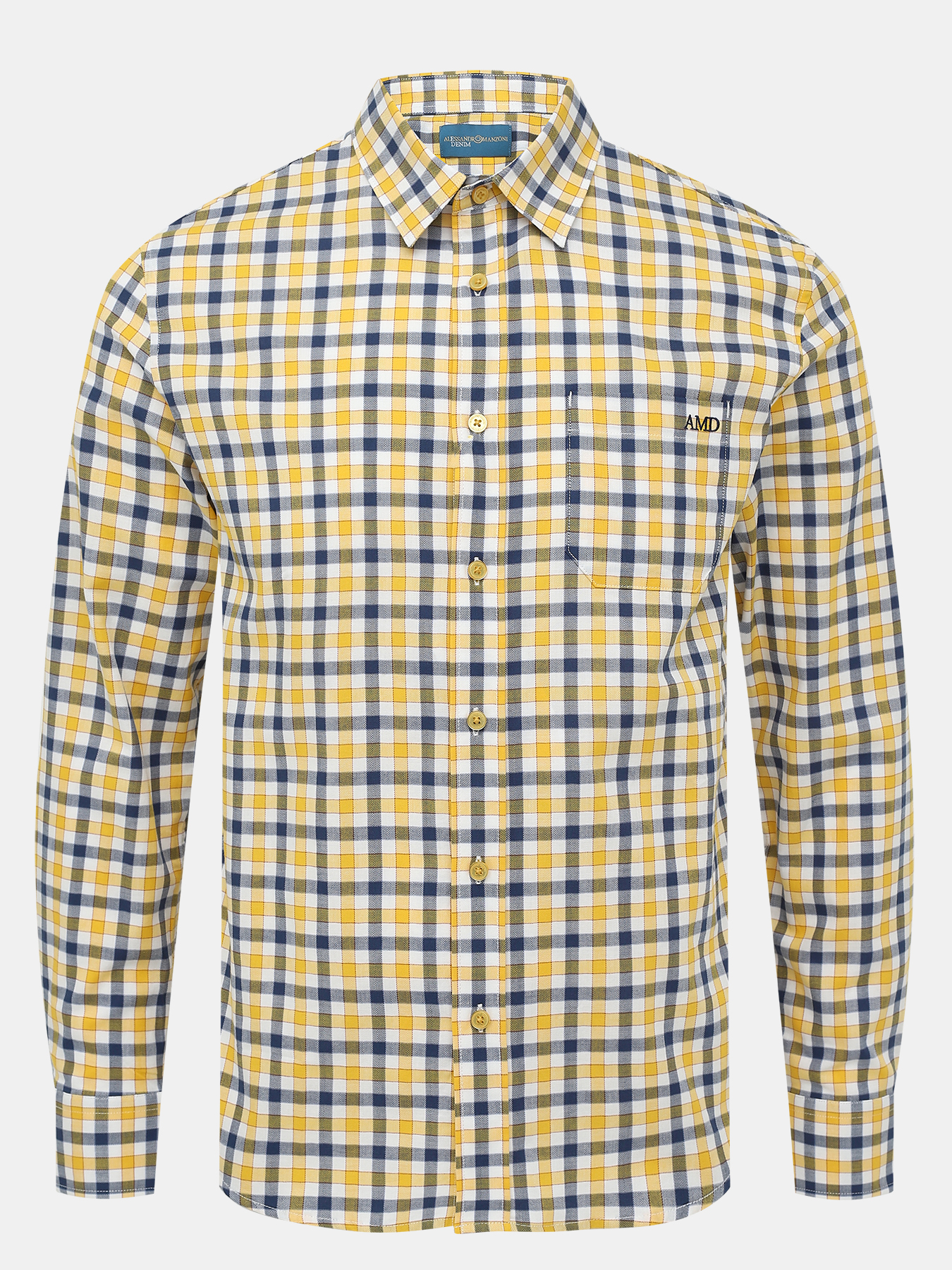 

Рубашка мужская Alessandro Manzoni denim 927 желтая 58 RU, Желтый, 000000927