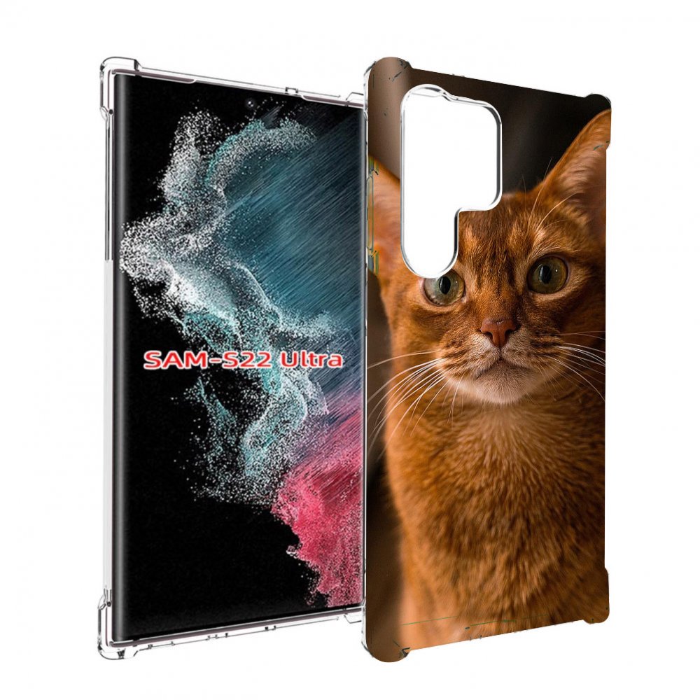 Чехол MyPads порода кошки абисинская для Samsung Galaxy S23 Ultra